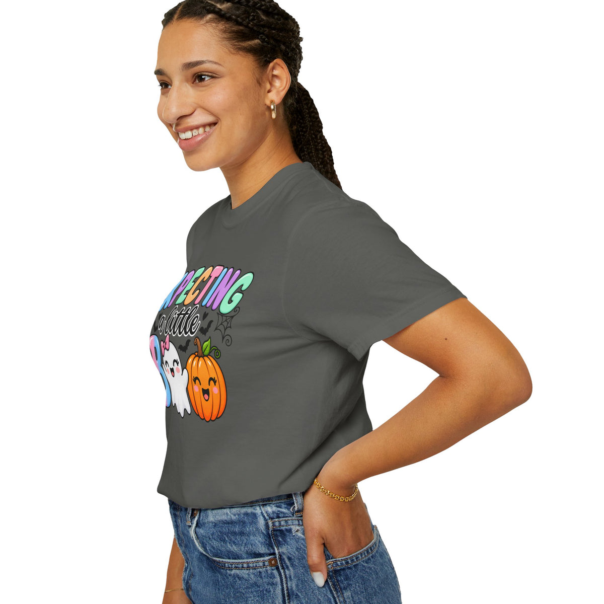 Expecting a Little Boo Maternity T-Shirt — Cute Halloween Pregnancy Tee