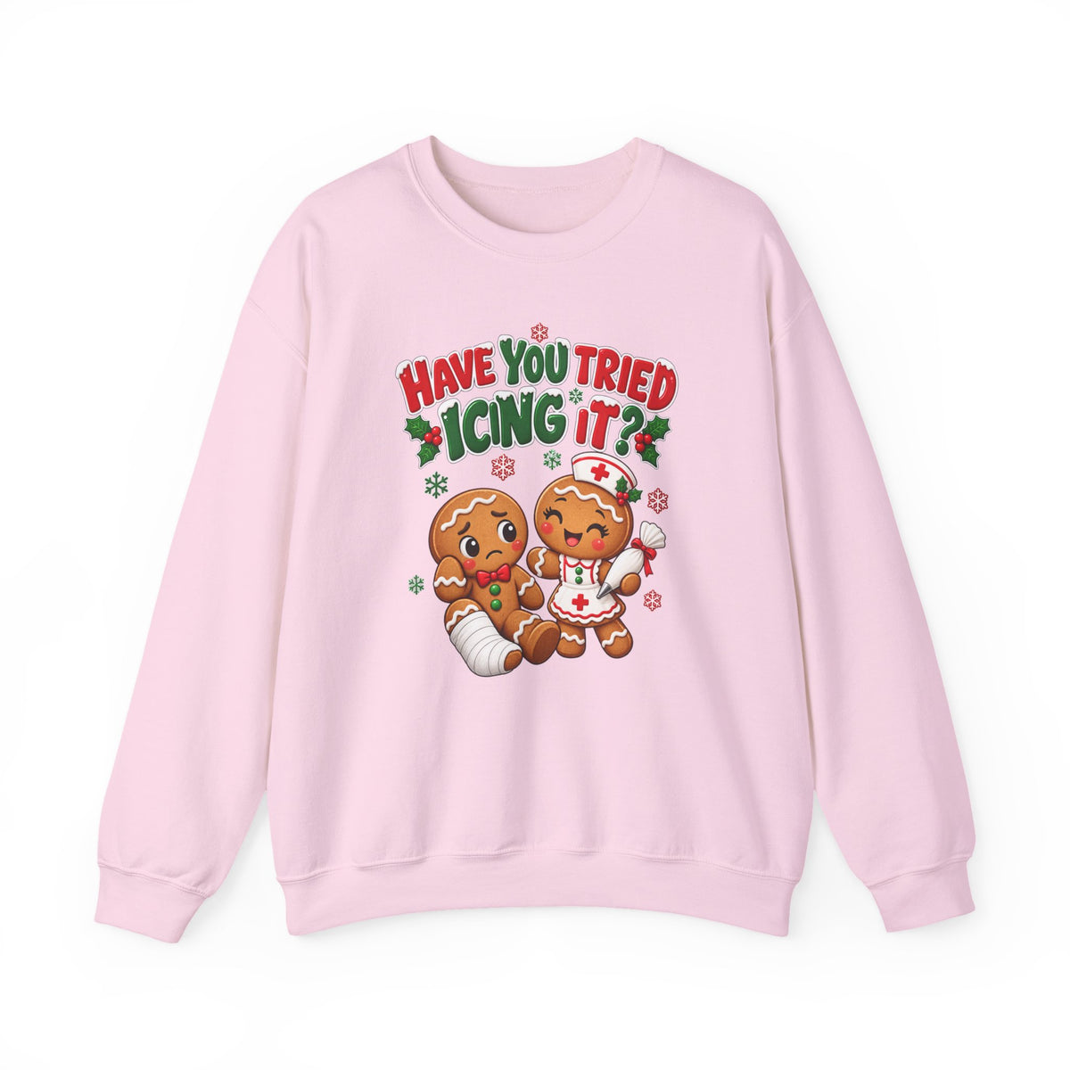 Have You Tried Icing It? Gingerbread Couple Christmas Sweatshirt