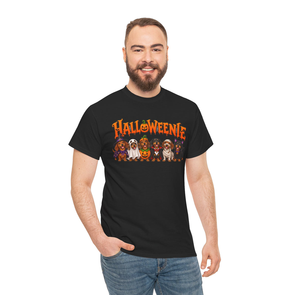 Halloweenie Dachshund T-Shirt | Halloween Dog Graphic