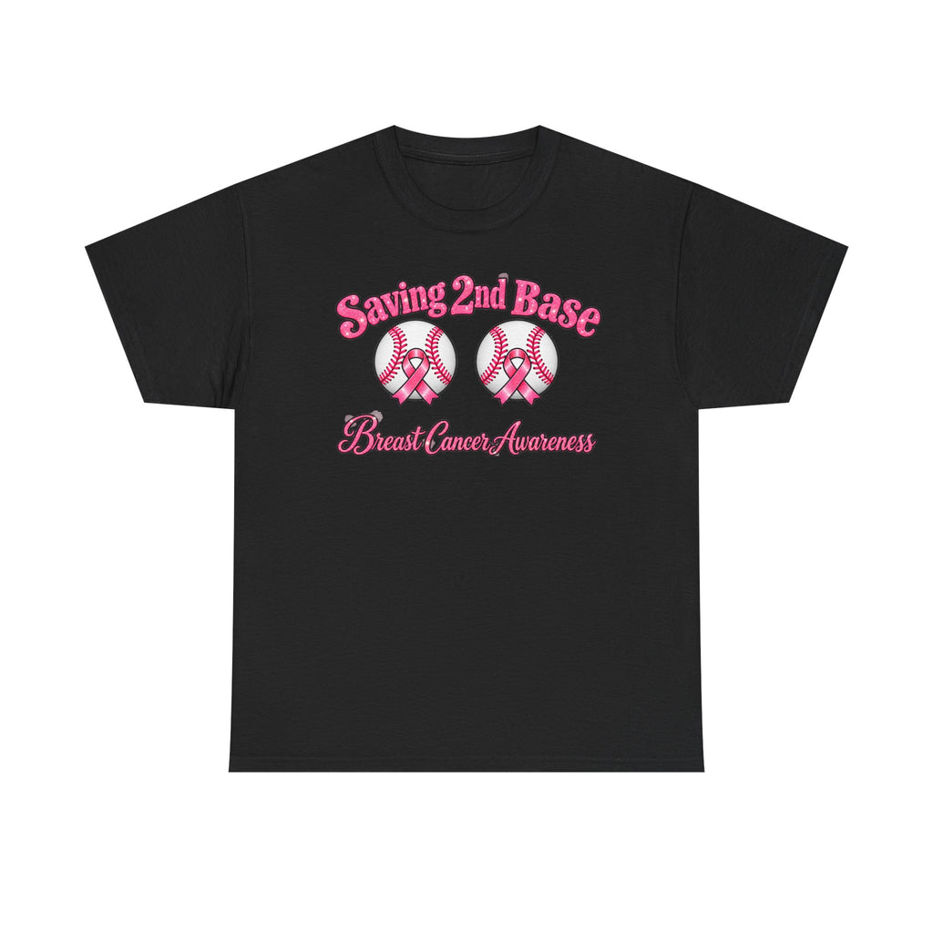 Saving 2nd Base Breast Cancer Awareness T-Shirt