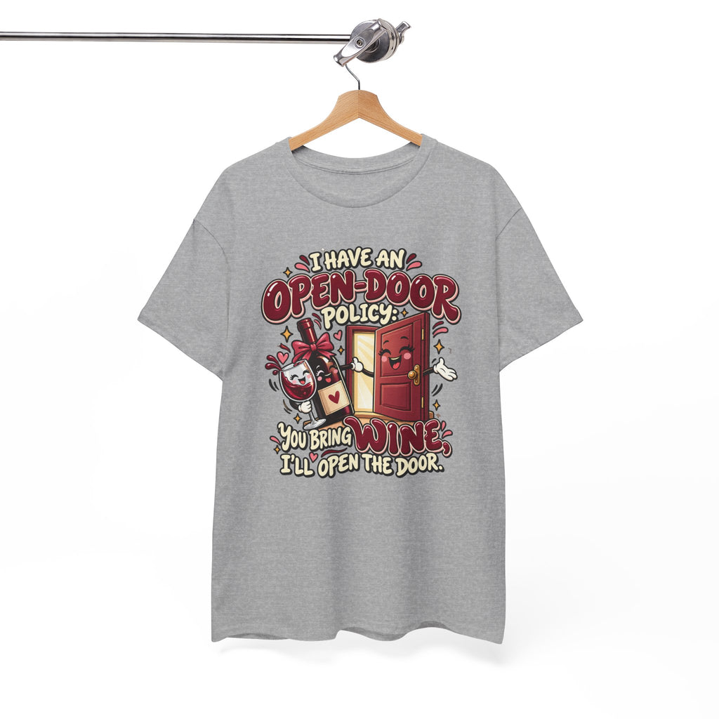 Open-Door Policy Wine Lover T-Shirt