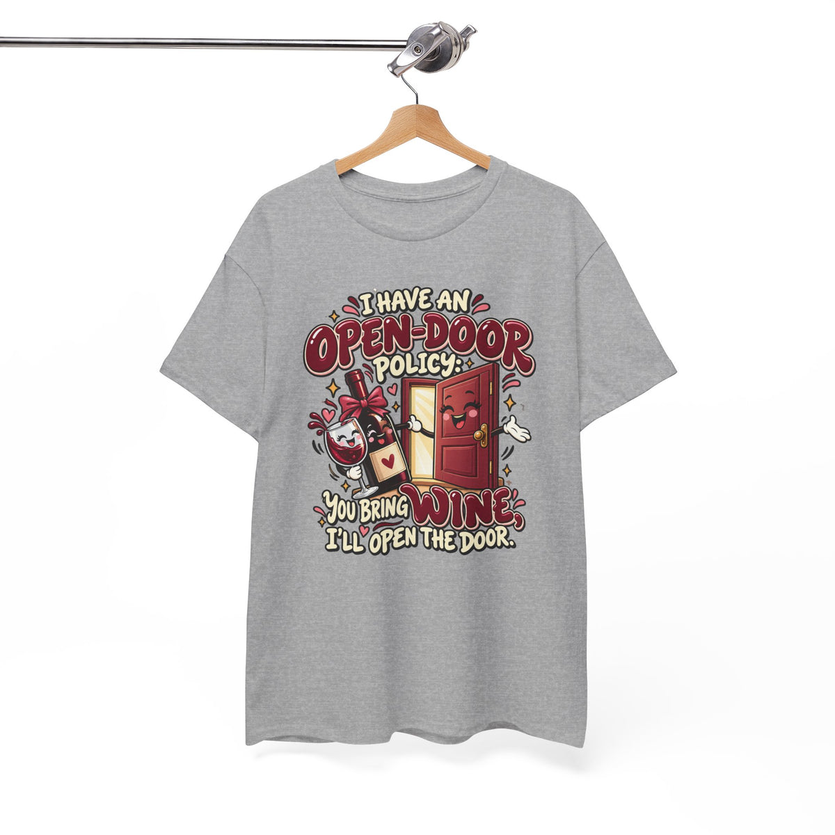 Open-Door Policy Wine Lover T-Shirt