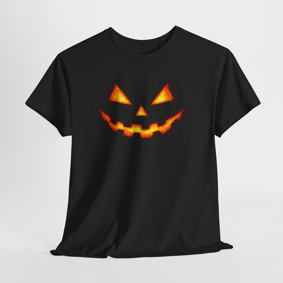 Jack-O'-Lantern Pumpkin Scary Face T-Shirt — Halloween Horror Costume Tee