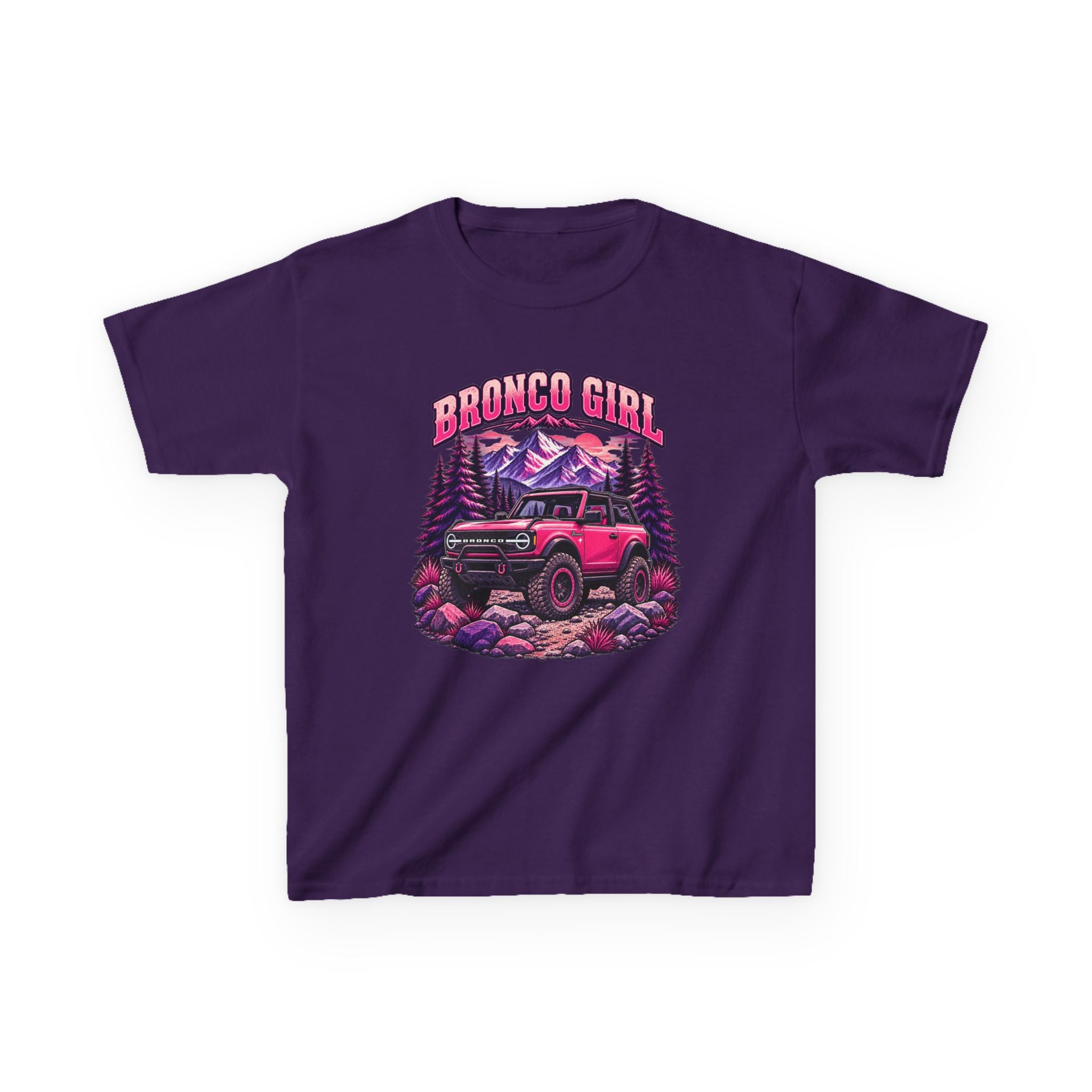Kids Tee — "Bronco Girl" Off-Road Jeep Graphic