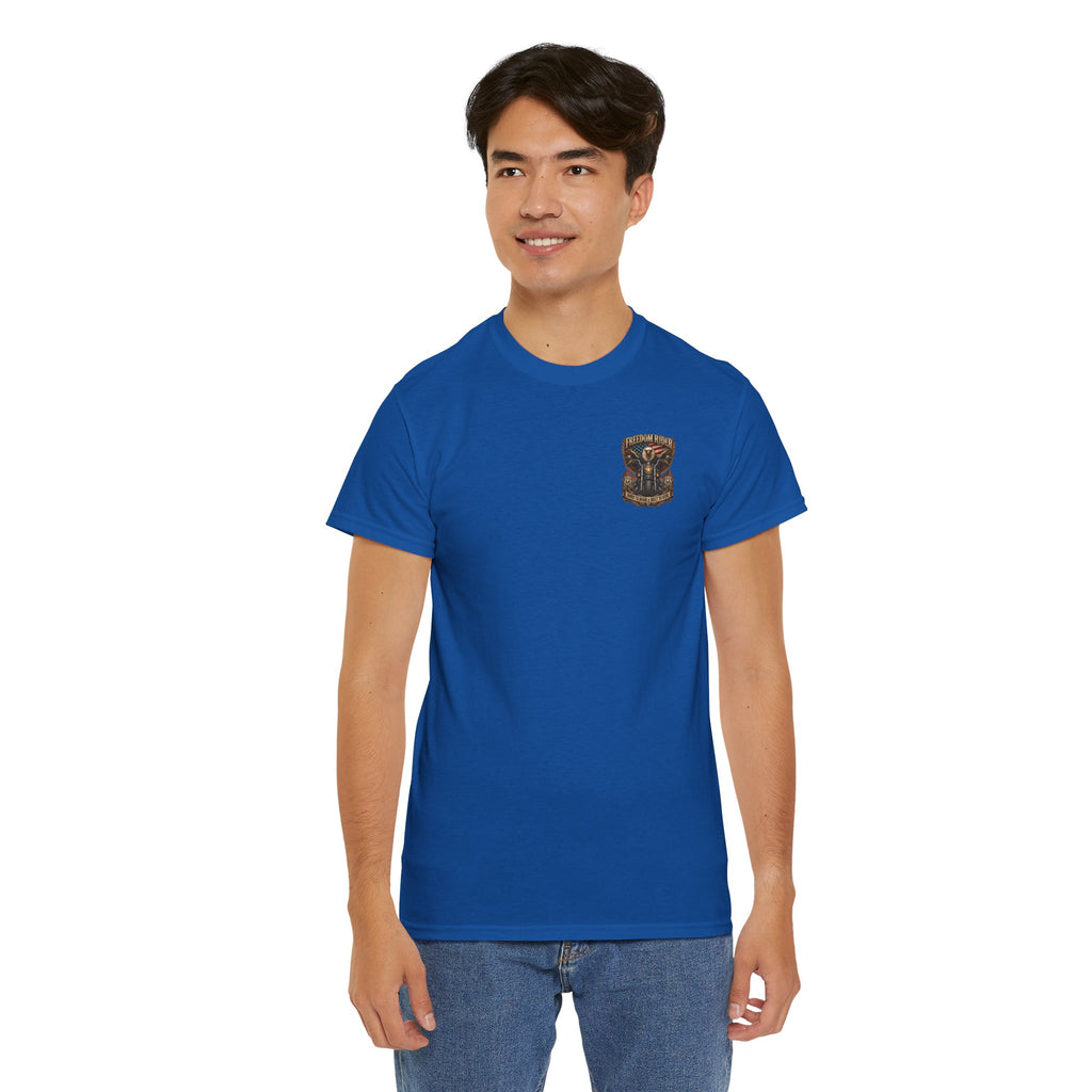 Freedom Rider Motorcycle T‑Shirt — Born to Roam Vintage Biker Tee