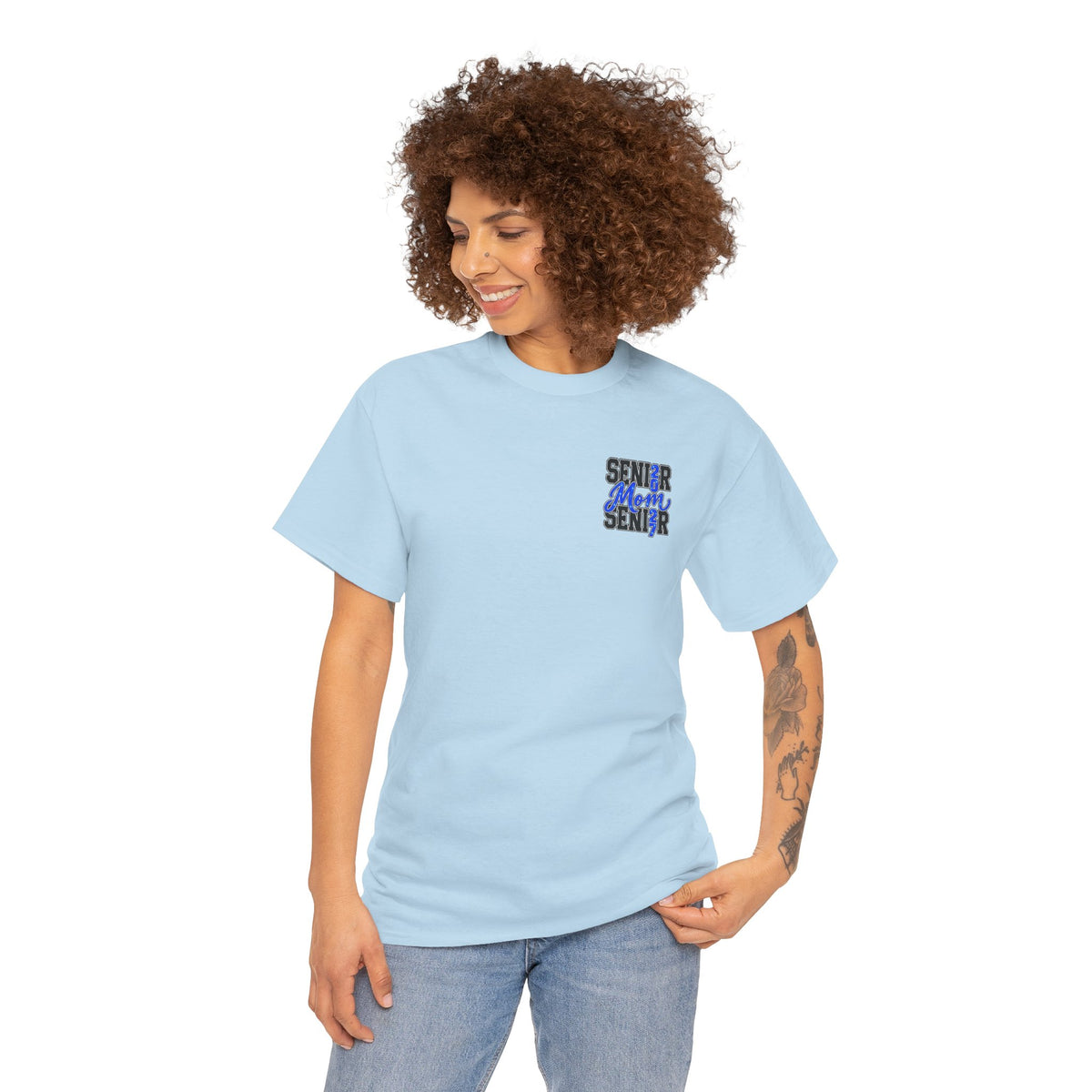 Senior Mom 2027 T-Shirt — Back Print Proud Senior Parent Tee