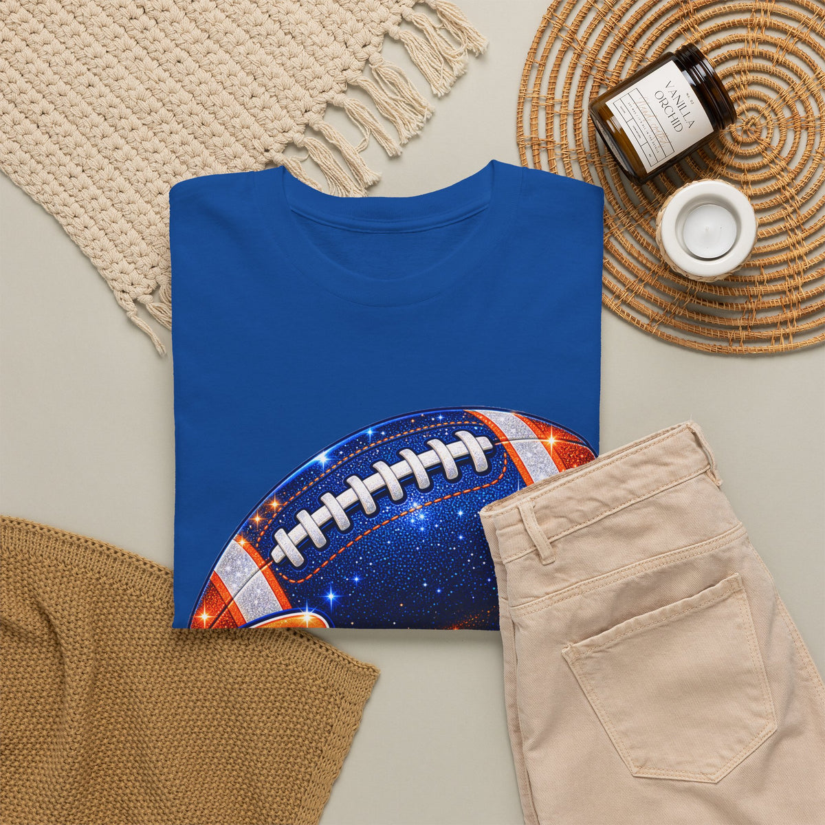 Broncos Football T-Shirt — Galaxy Football Graphic Tee