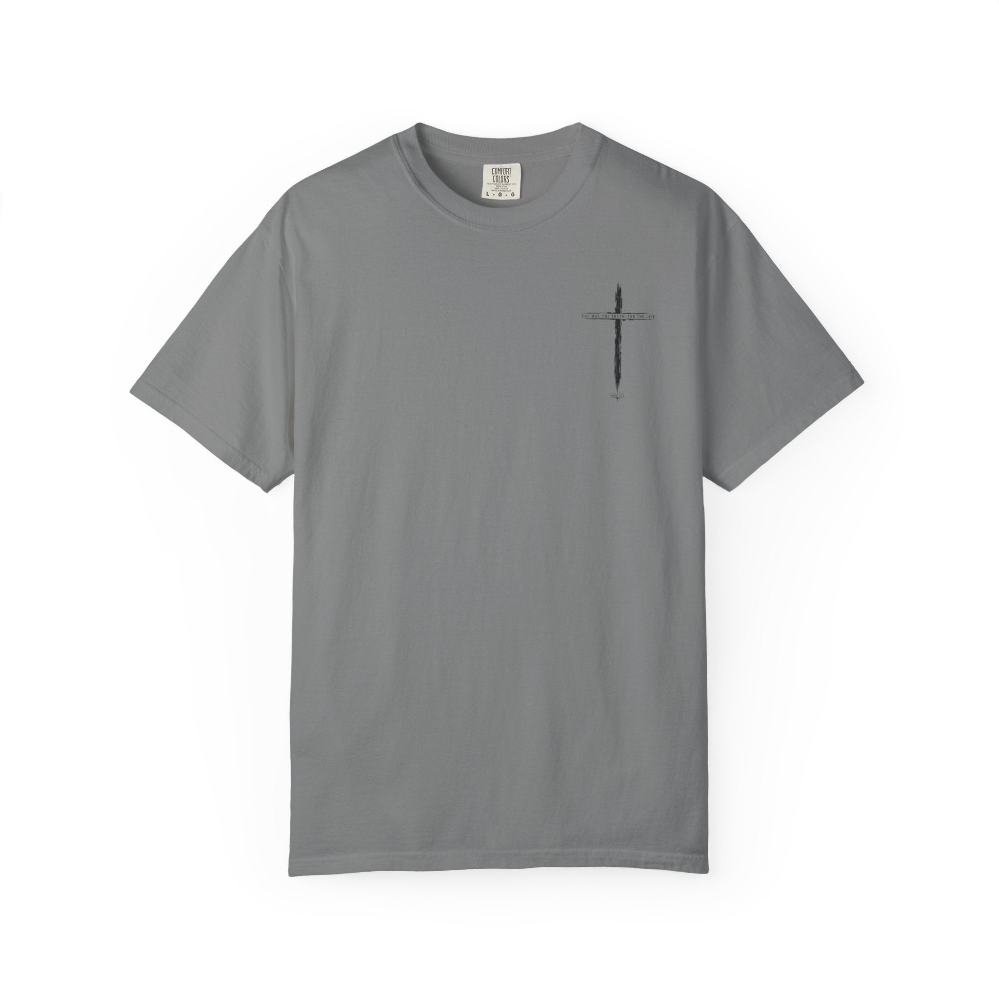 Christian Cross T-Shirt — 'The Way, The Truth, The Life' Religious Tee
