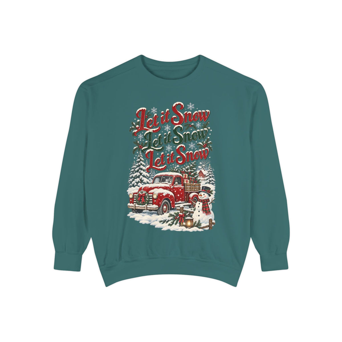 Let It Snow Vintage Truck Sweatshirt