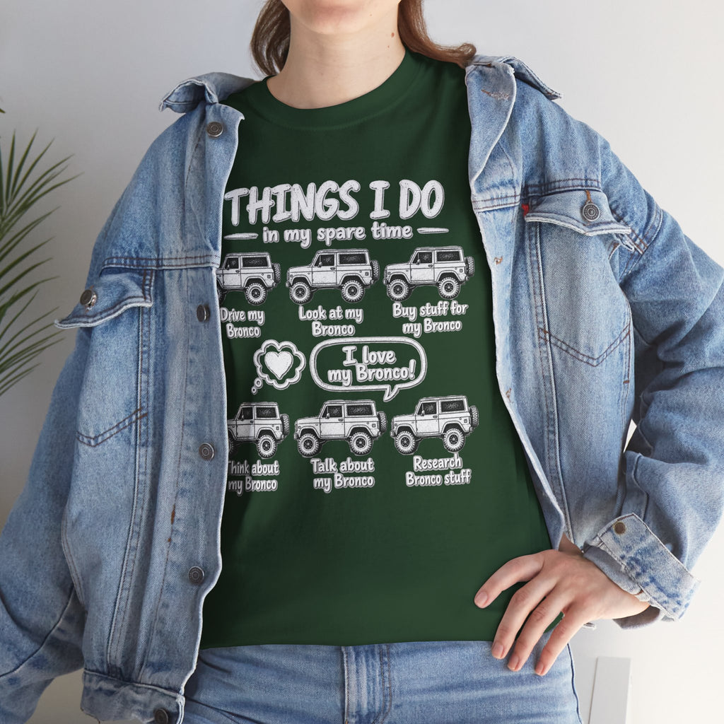 T‑Shirt — "Things I Do in My Spare Time" Jeep Lover Graphic Tee