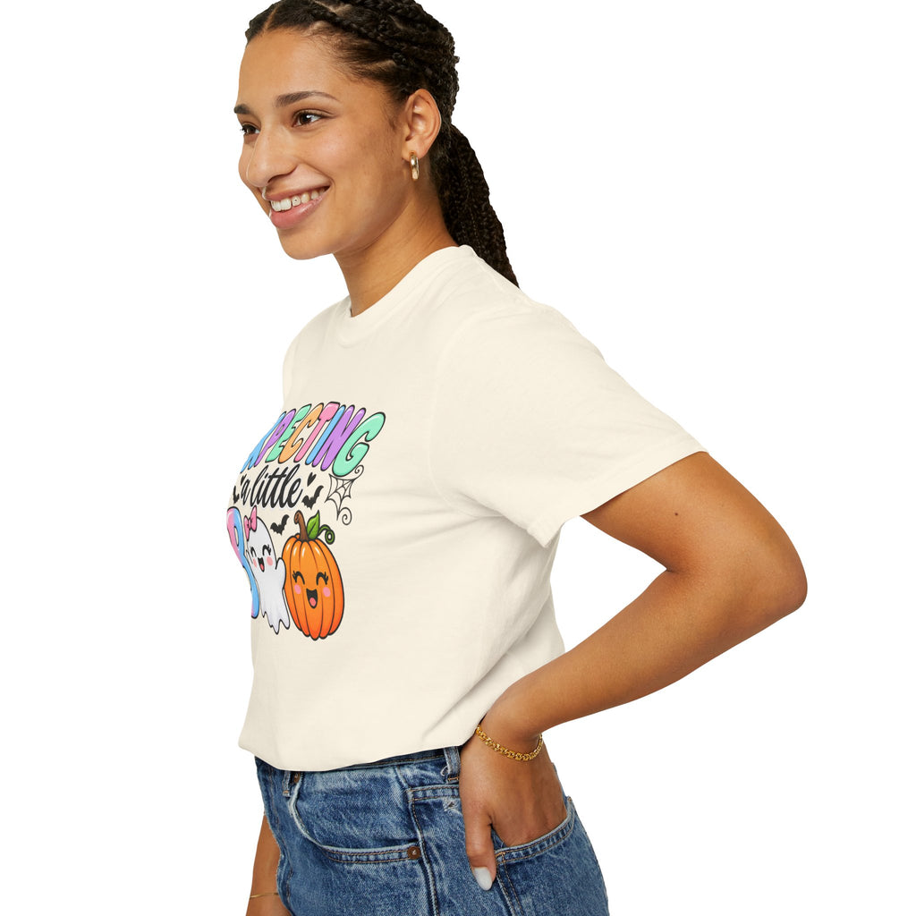 Expecting a Little Boo Maternity T-Shirt — Cute Halloween Pregnancy Tee