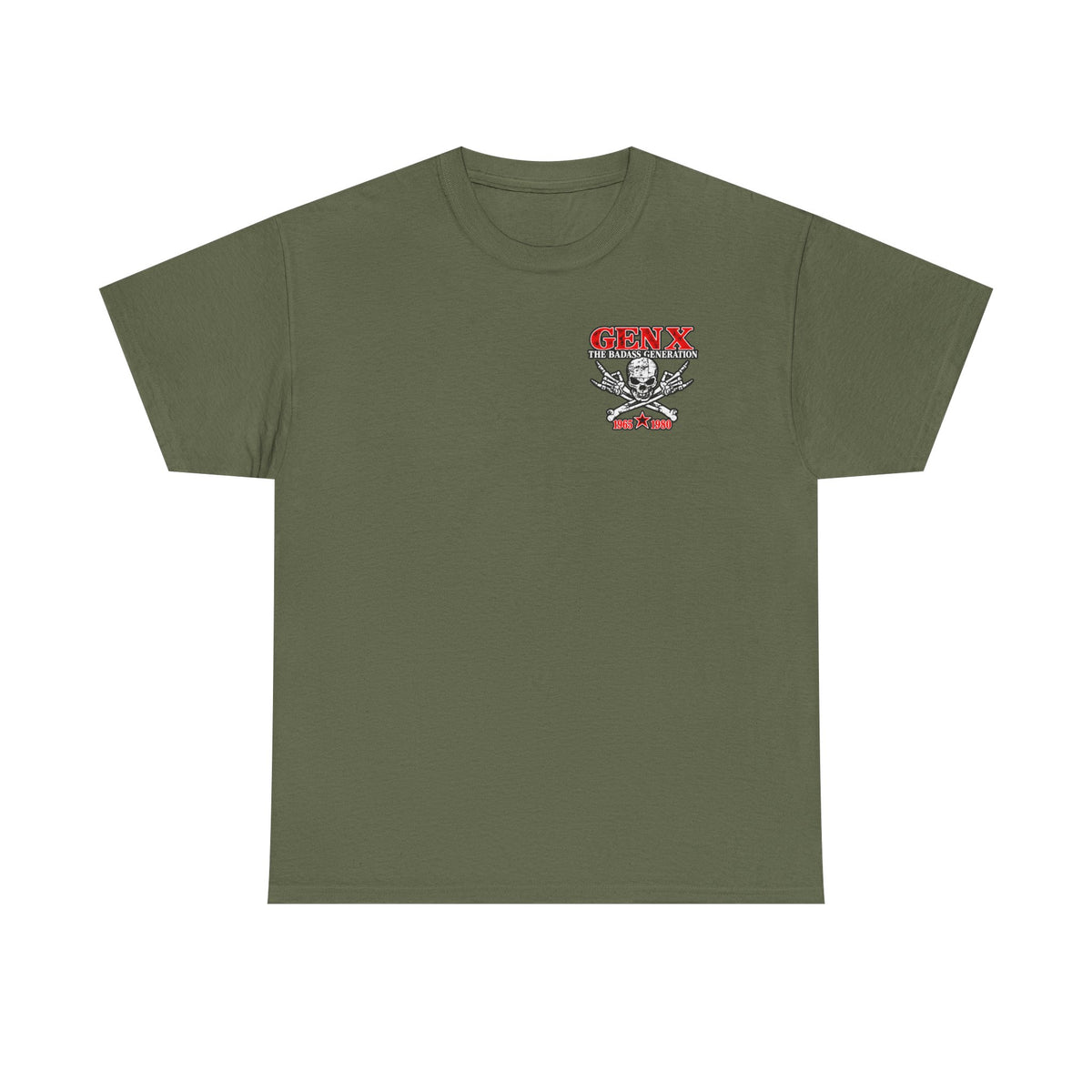 Gen X T‑Shirt — "The Badass Generation" Skull & Crossbones Retro Tee
