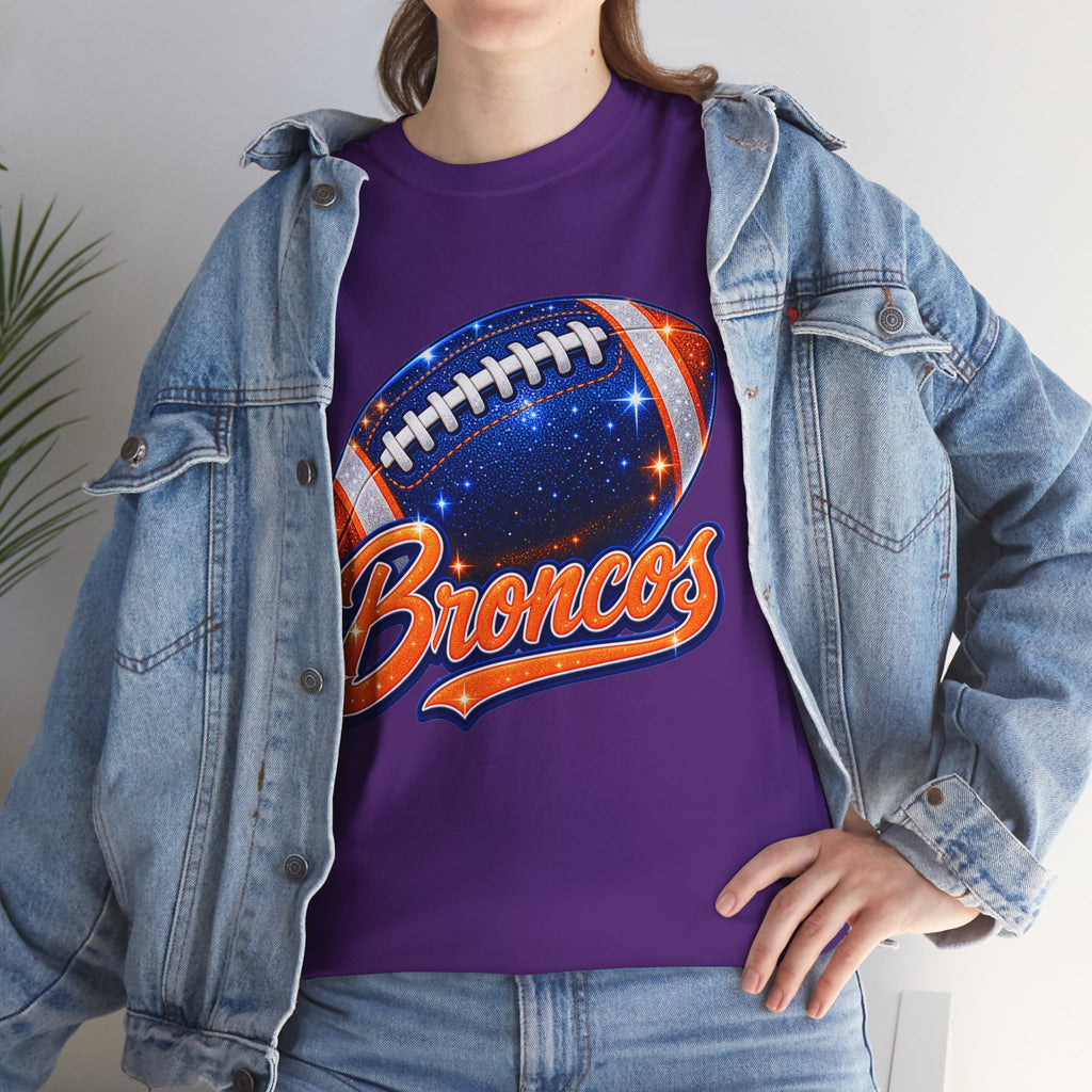 Broncos Football T-Shirt — Galaxy Football Graphic Tee