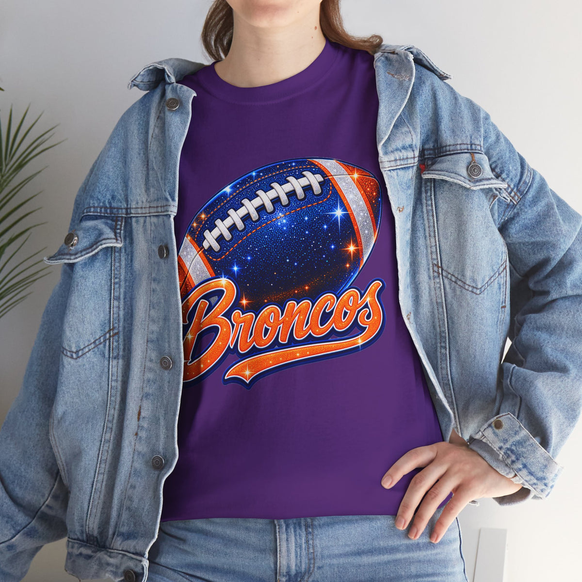 Broncos Football T-Shirt — Galaxy Football Graphic Tee