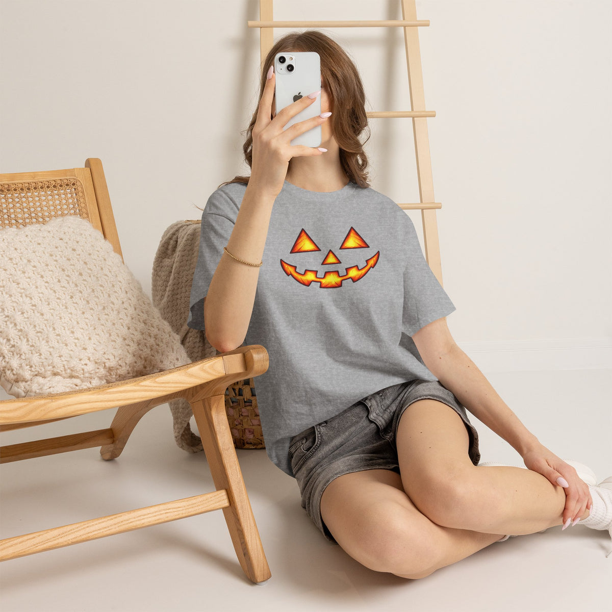 Halloween Jack-O'-Lantern Happy T-Shirt