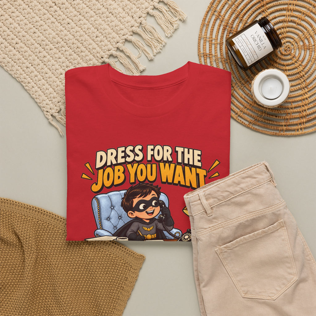 Dress for the Job You Want T-Shirt — Motivational Office Career Tee