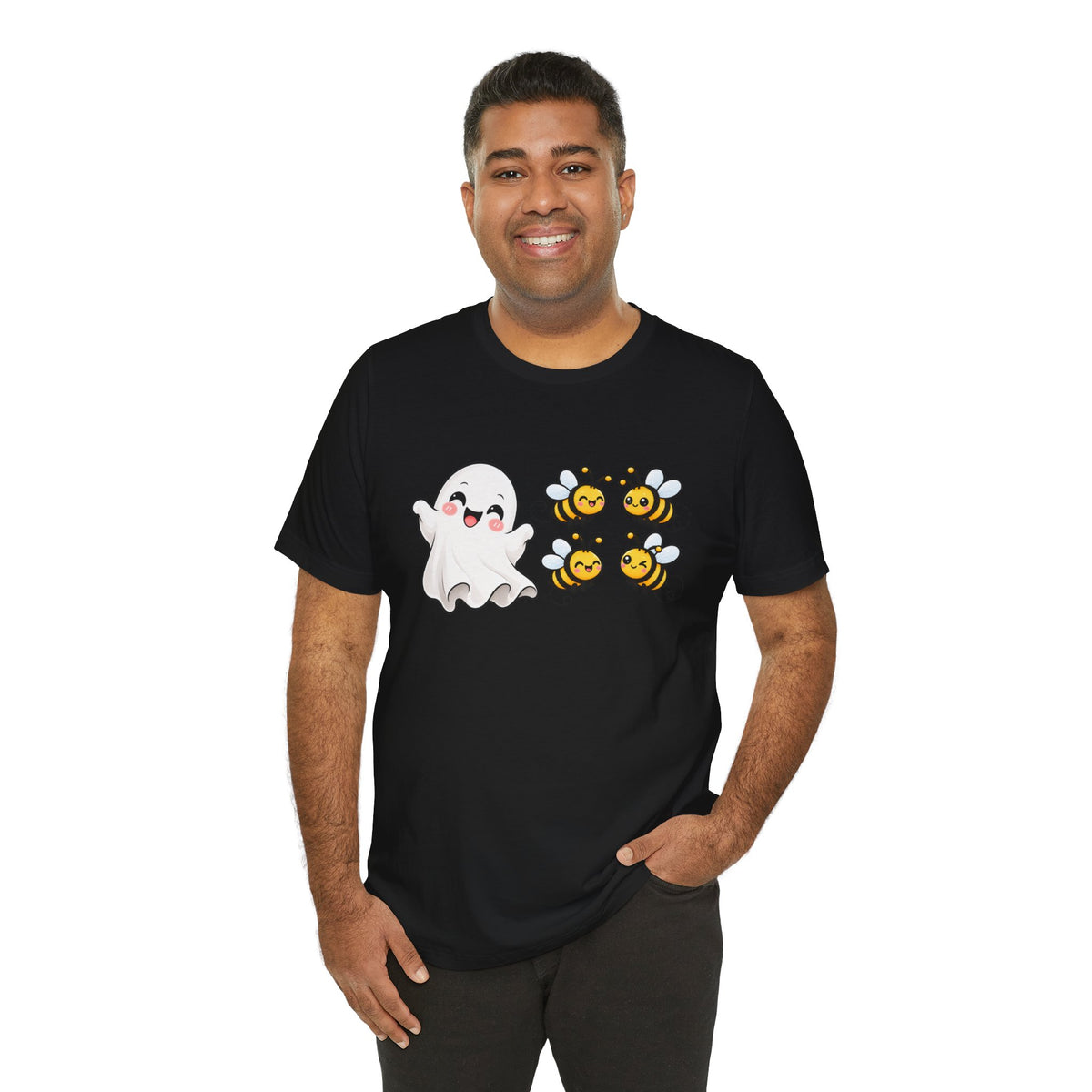 Boo & Bees Halloween Tee – Cute Ghost & Bee Shirt | Spooky Season Must-Have