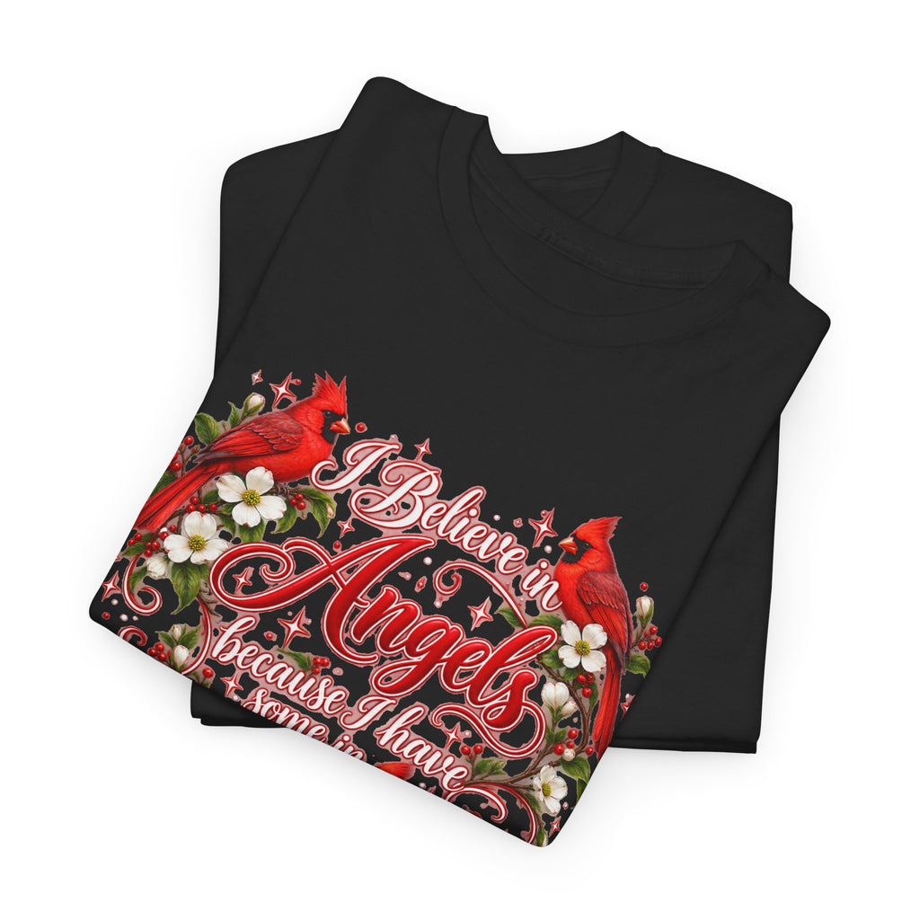 Angels from Heaven Cardinal Christmas T-Shirt