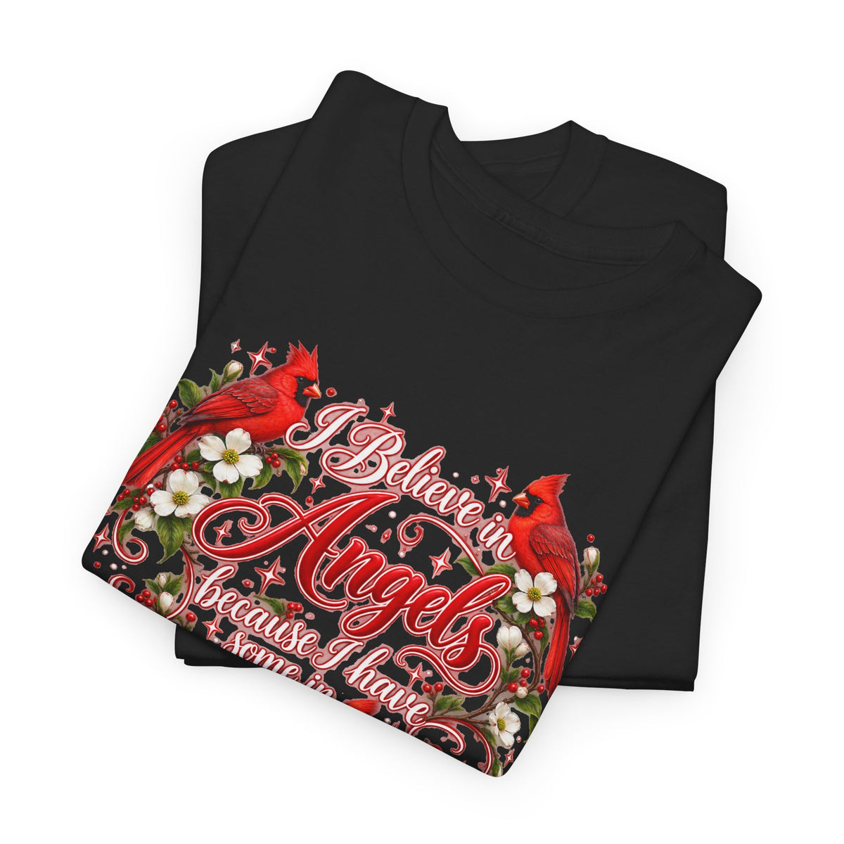 Angels from Heaven Cardinal Christmas T-Shirt