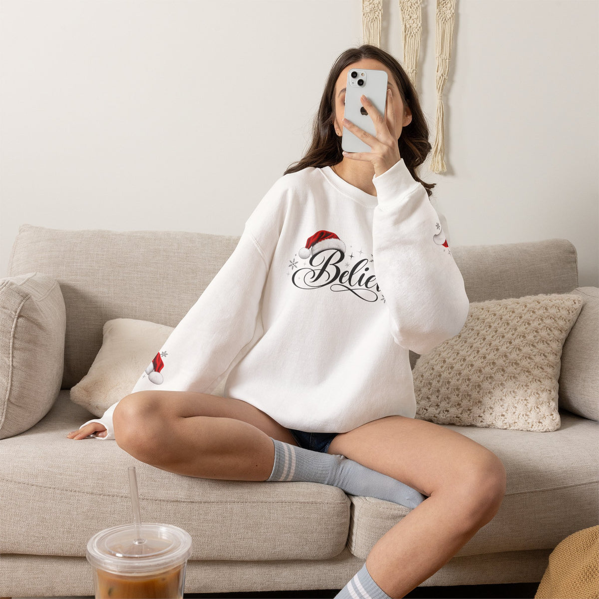 Believe Christmas Crewneck Sweatshirt