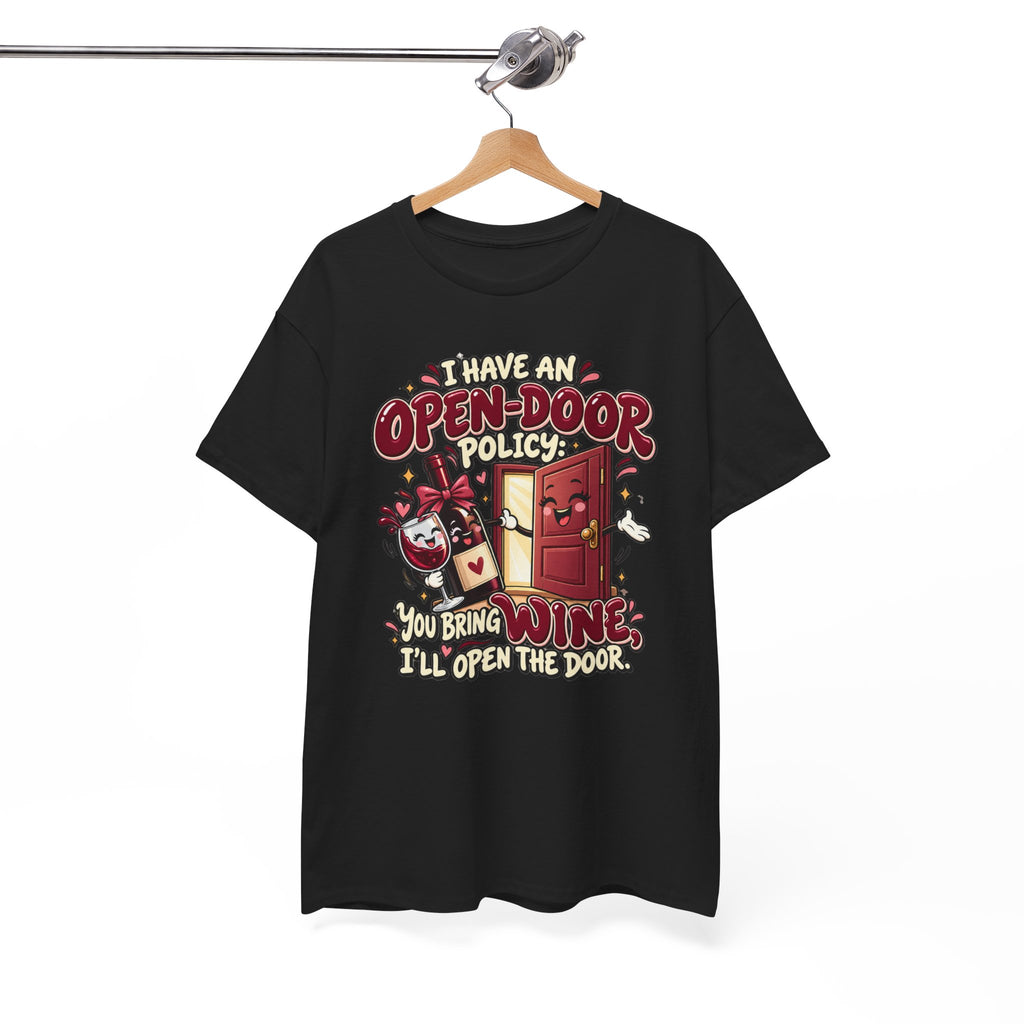 Open-Door Policy Wine Lover T-Shirt