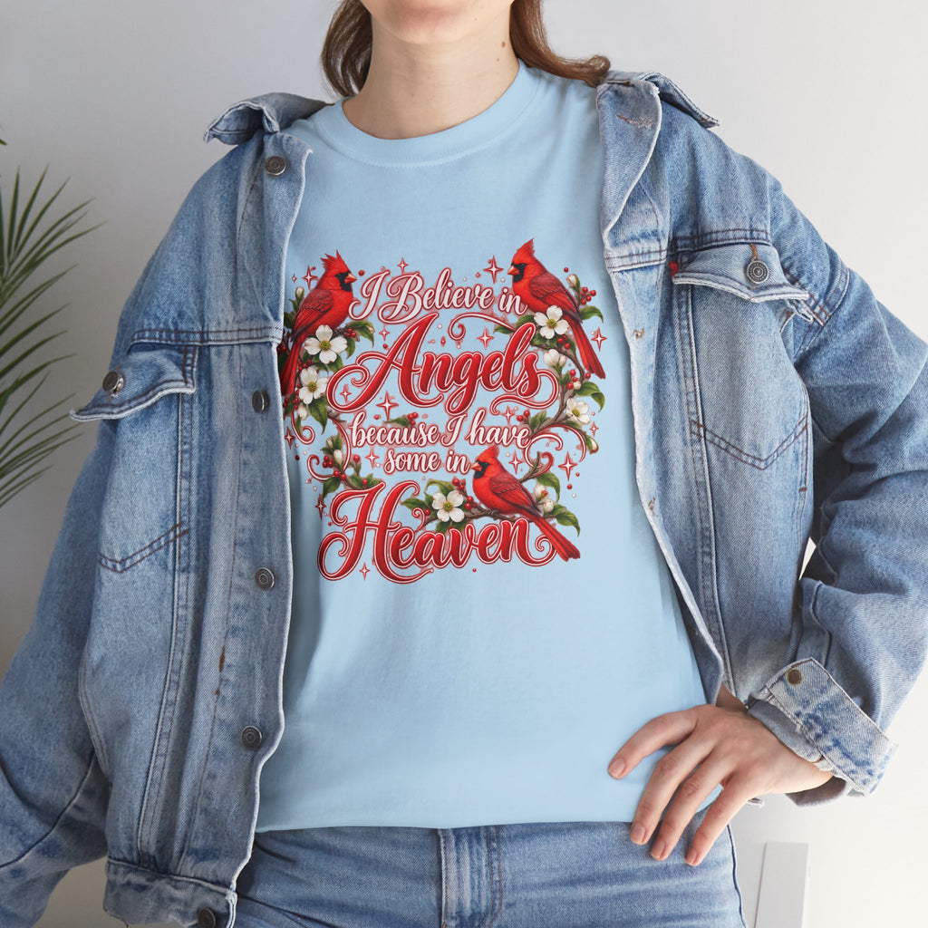 Angels from Heaven Cardinal Christmas T-Shirt