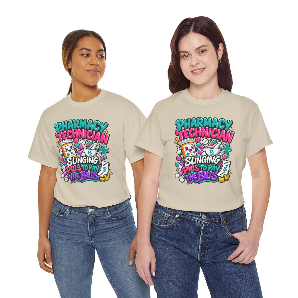 Pharmacy Technician T‑Shirt — "Slinging Pills to Pay the Bills" Graphic Tee