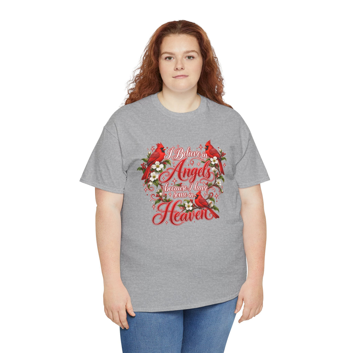 Angels from Heaven Cardinal Christmas T-Shirt