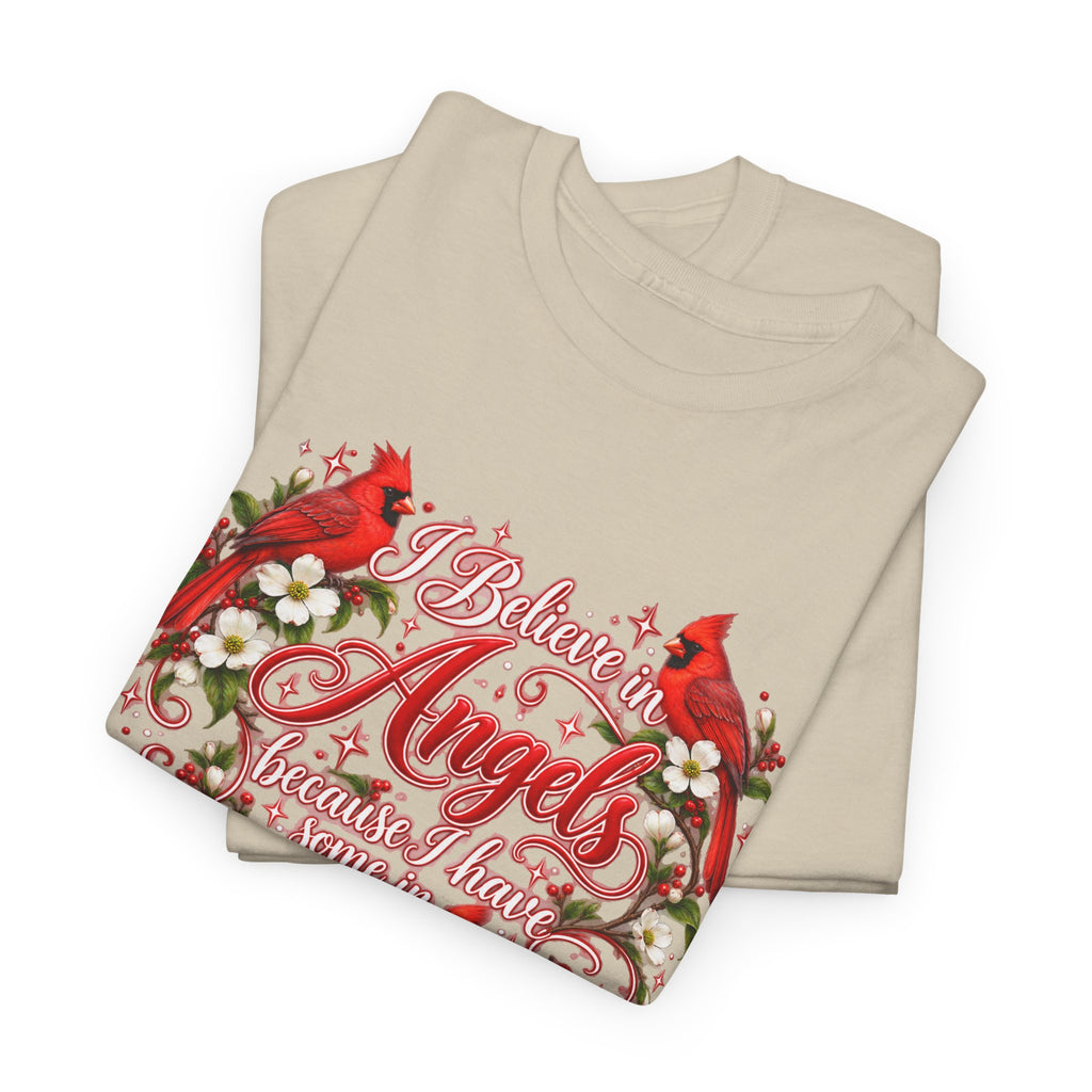 Angels from Heaven Cardinal Christmas T-Shirt