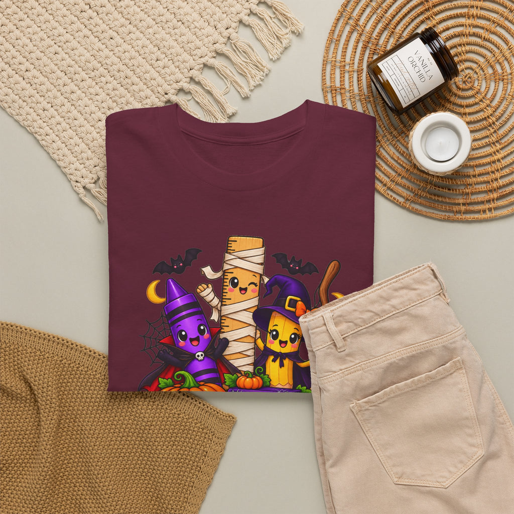 Halloween Teacher Tee — "What A Boo-tiful Day To Learn" Kids' Classroom Shirt