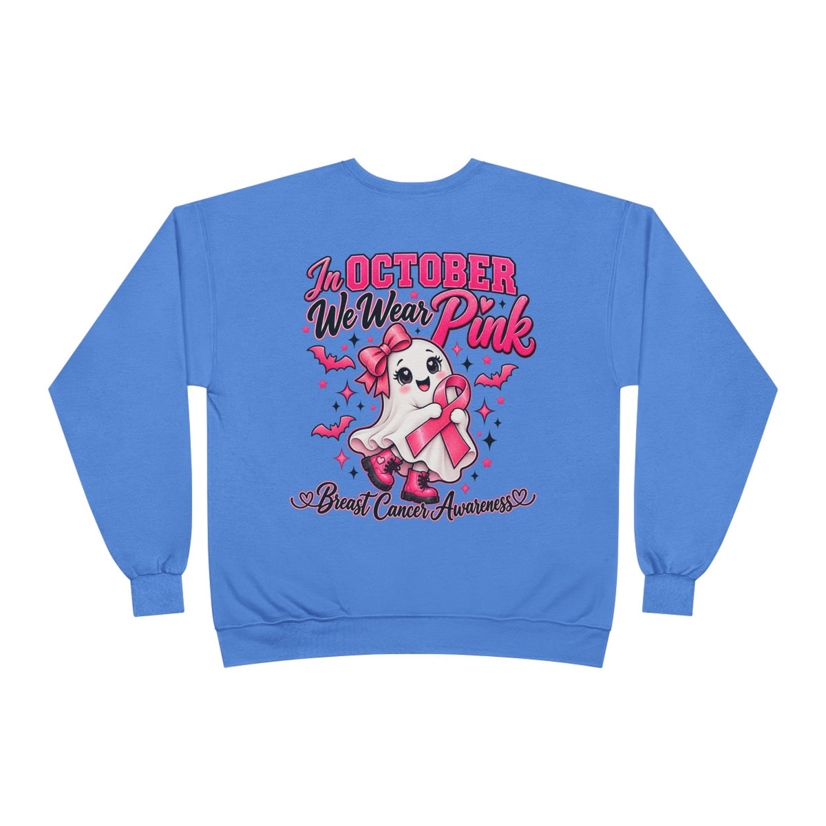 Breast Cancer Awareness Crewneck Sweatshirt – "In October We Wear Pink"
