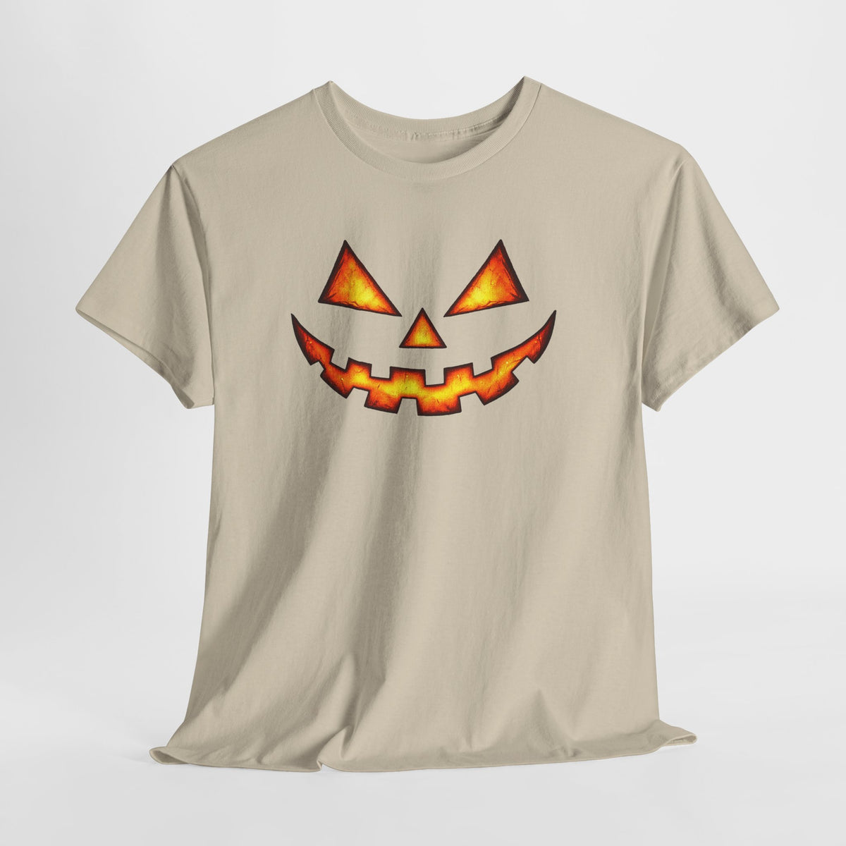 Jack-O'-Lantern Pumpkin Scary Face T-Shirt — Halloween Horror Costume Tee