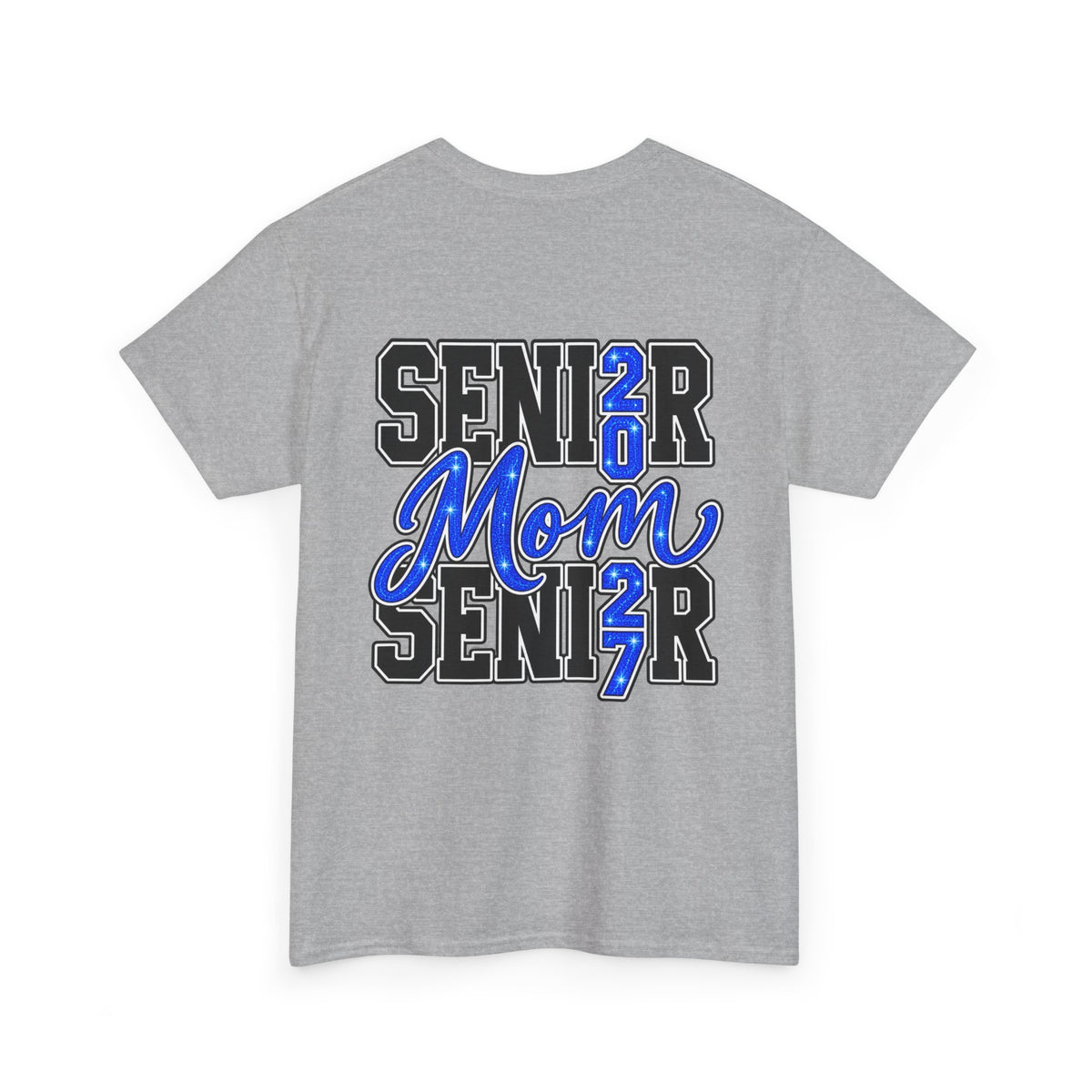 Senior Mom 2027 T-Shirt — Back Print Proud Senior Parent Tee