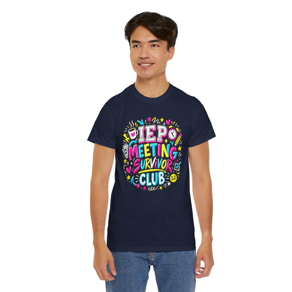 Video Meeting Survivor Club T-Shirt — Funny Remote Work Tee