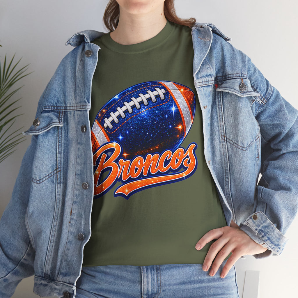 Broncos Football T-Shirt — Galaxy Football Graphic Tee