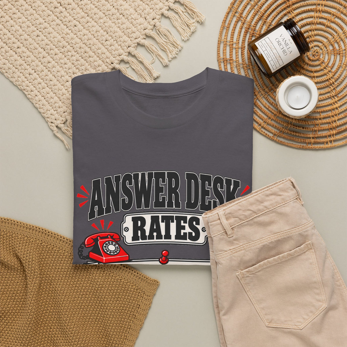 Answer Desk Rates T-Shirt — Funny Help Desk IT Support Tee ("Answer 1.00, Correct Answer 4.00")