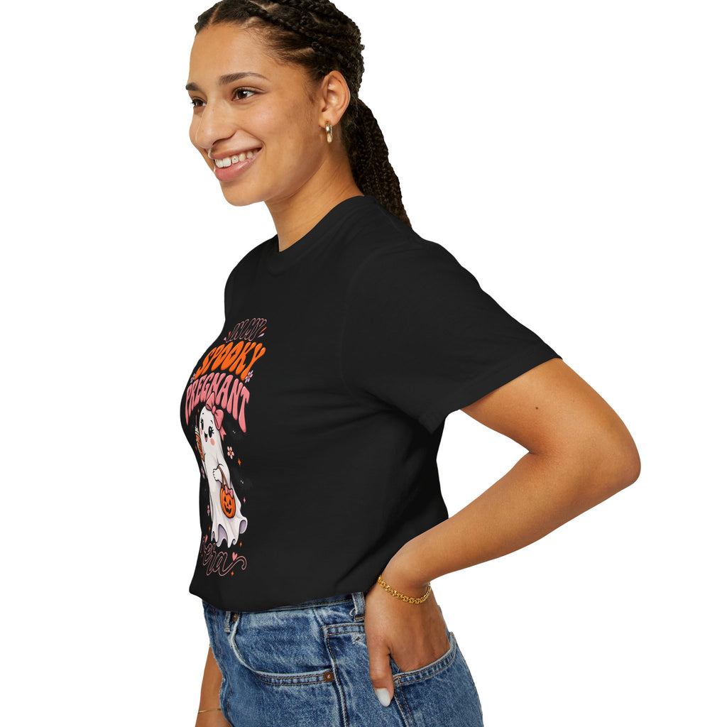 Pregnant Halloween T-Shirt — "In My Spooky Pregnant Era" Cute Ghost Maternity Tee
