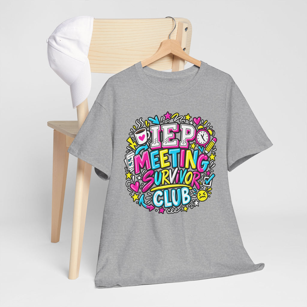 Video Meeting Survivor Club T-Shirt — Funny Remote Work Tee