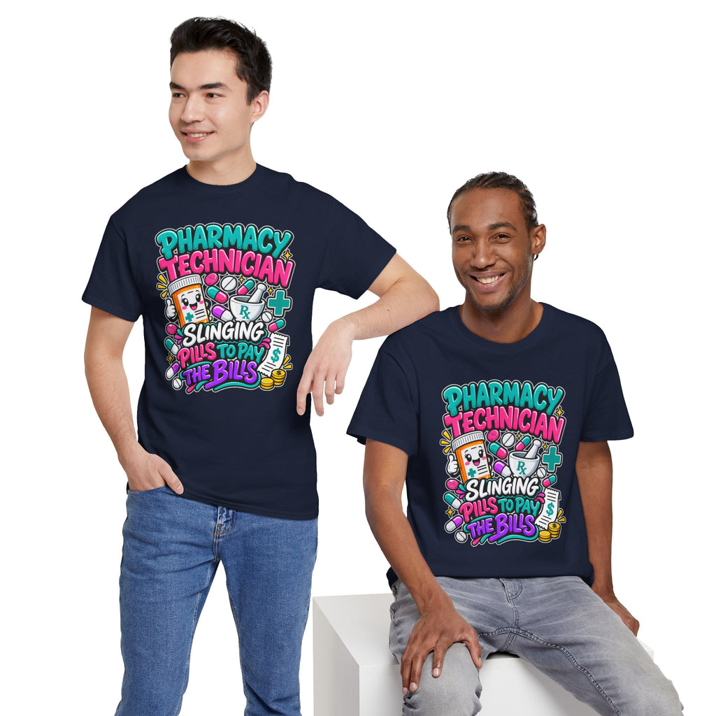 Pharmacy Technician T‑Shirt — "Slinging Pills to Pay the Bills" Graphic Tee