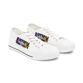 Low Top Sneakers — "Autism Mama" Multicolor Graphic