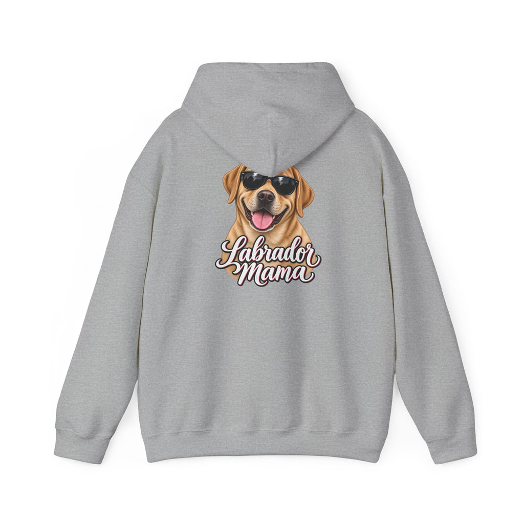 Labrador Mama Hoodie — Dog Mom Sweatshirt with Cute Sunglasses Lab Design