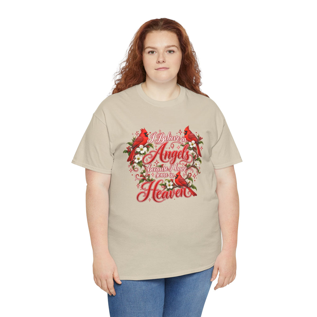 Angels from Heaven Cardinal Christmas T-Shirt