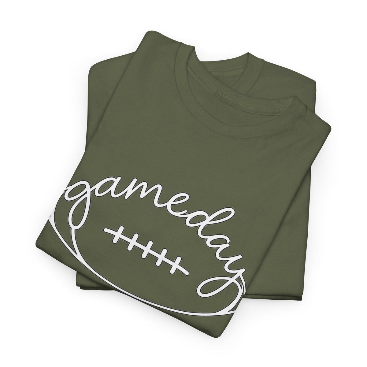 Gameday Football Tee — 'gameday' Script Football Graphic T-Shirt