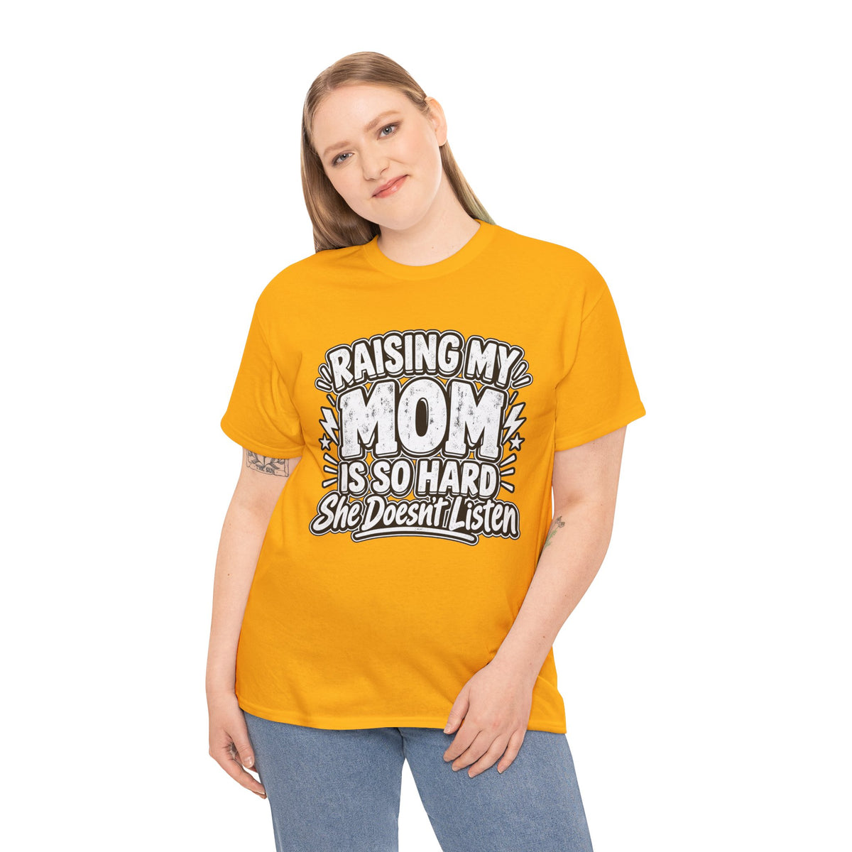 Raising My Mom Is So Hard Tee — Funny Mother-Son Humor Gift