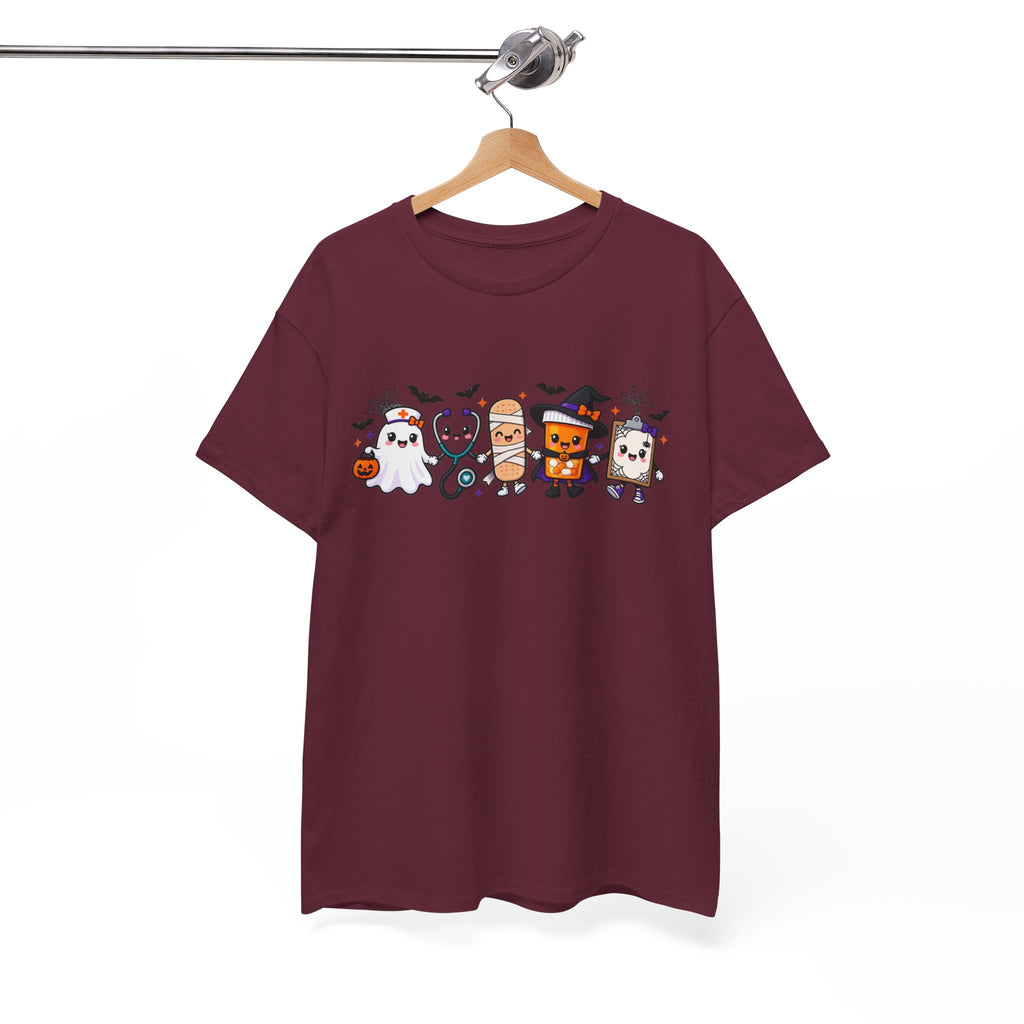 Halloween Candy Characters Tee — Cute Trick-or-Treat Ghosts & Candy Corn Shirt