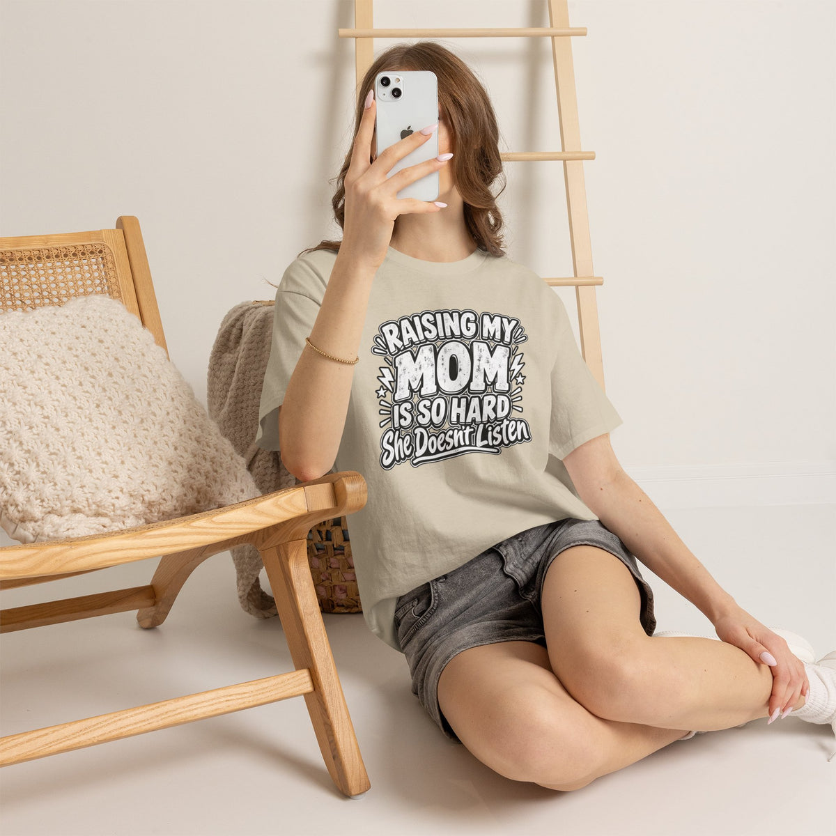 Raising My Mom Is So Hard Tee — Funny Mother-Son Humor Gift