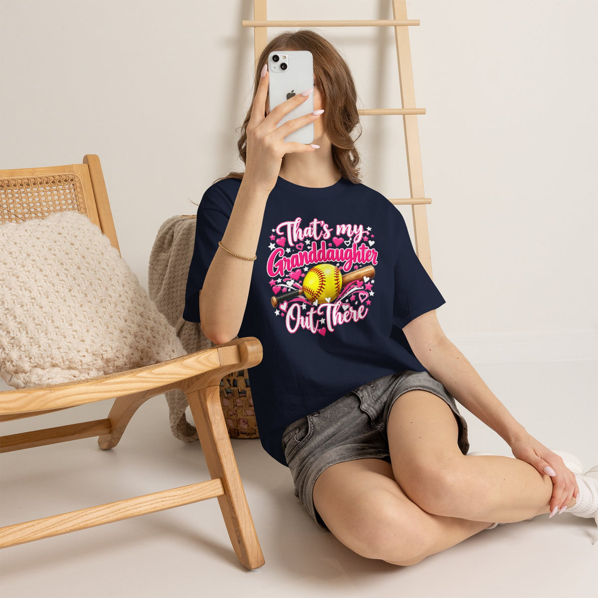 That’s My Granddaughter Out There Softball Grandma T-Shirt