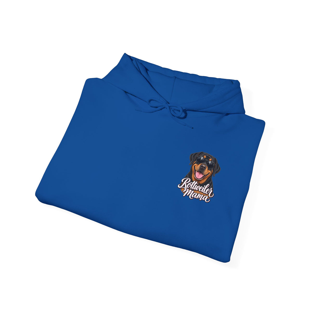 Rottweiler Mama Hoodie — Cute Rottie Portrait Pullover for Dog Moms