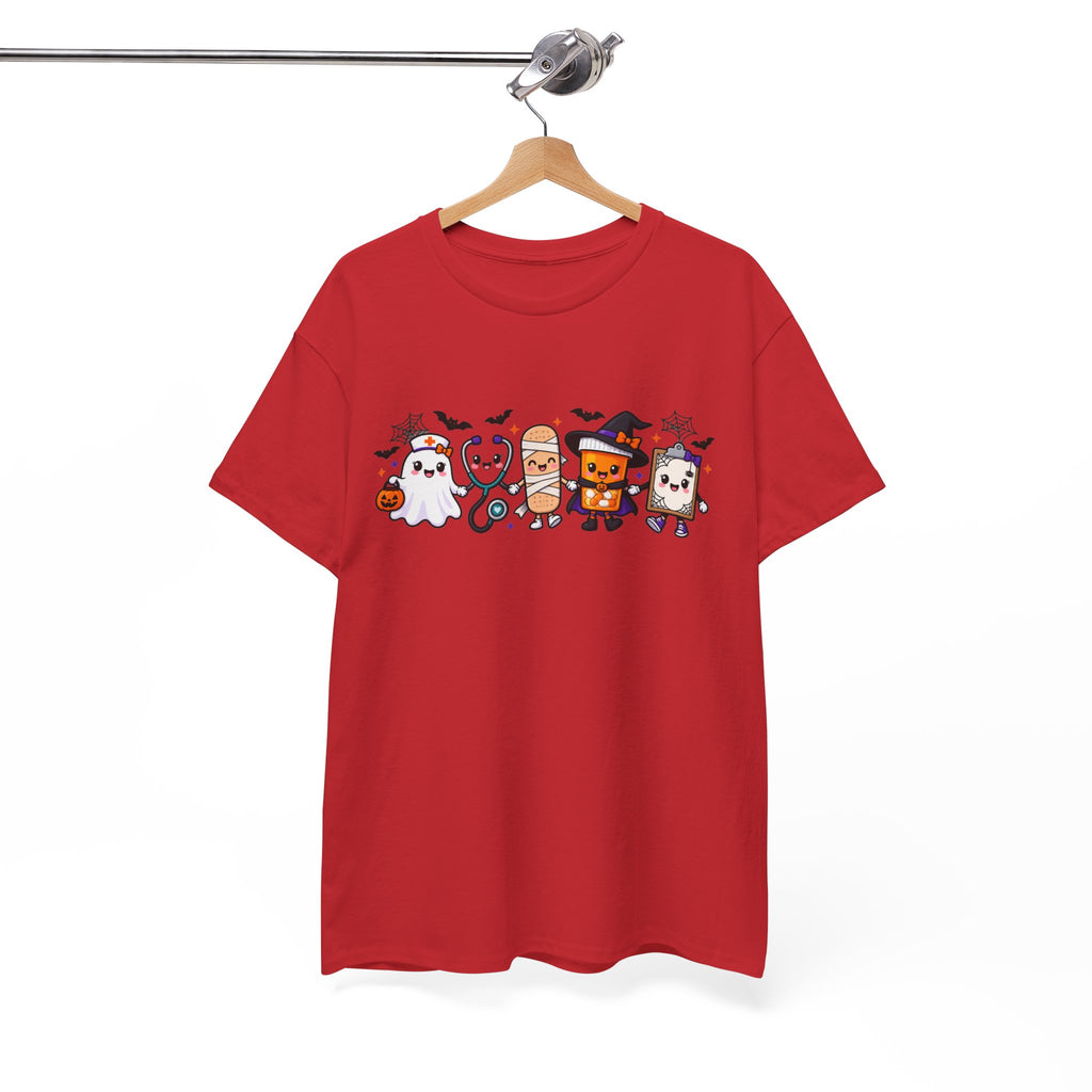Halloween Candy Characters Tee — Cute Trick-or-Treat Ghosts & Candy Corn Shirt