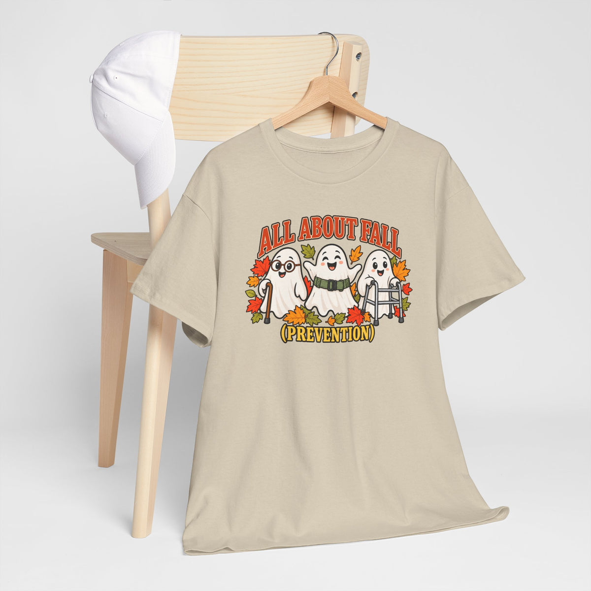 All About Fall (Prevention) Ghost Tee — Cute Halloween Autumn T-Shirt